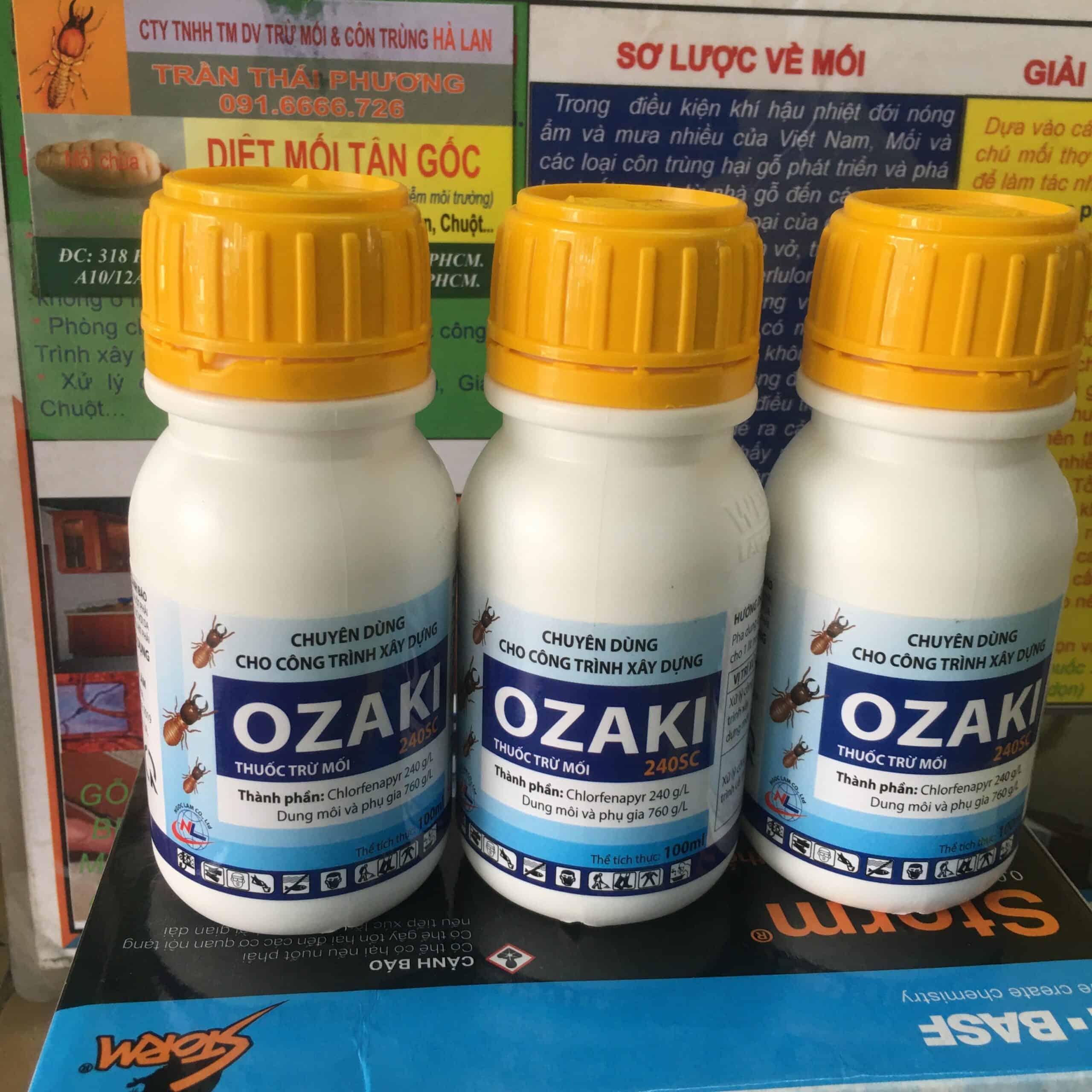 Cách Dùng Thuốc Trừ Mối Ozaki 240SC