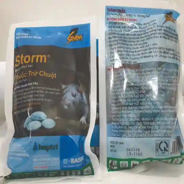 Thuốc diệt chuột Storm 0.005% gói 1kg