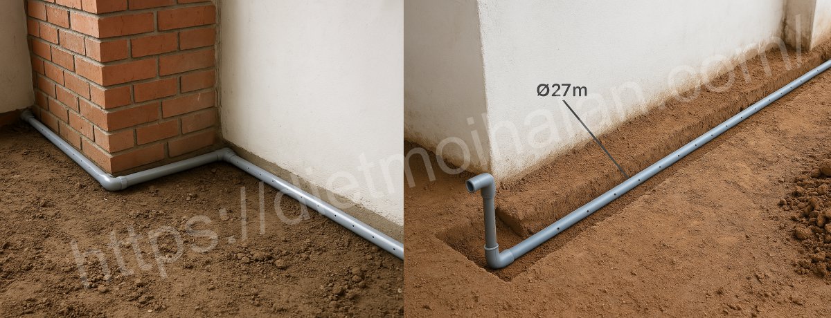 Chống Mối Bằng ống nhựa