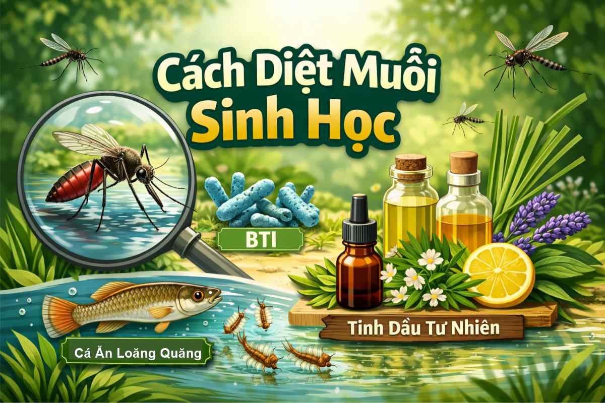 Phương pháp diệt muỗi sinh học thân thiện môi trường và hiệu quả