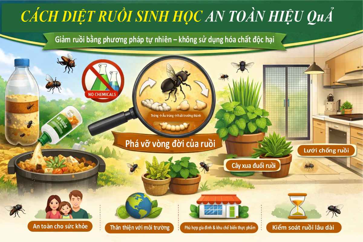 Cách Diệt Ruồi Sinh Học