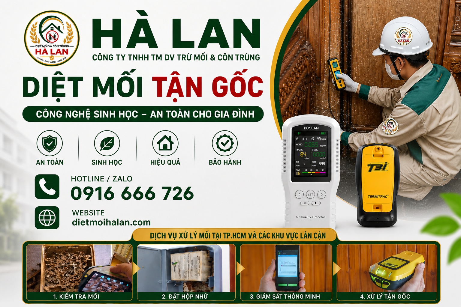 Liên hệ Công ty Diệt Mối Hà Lan