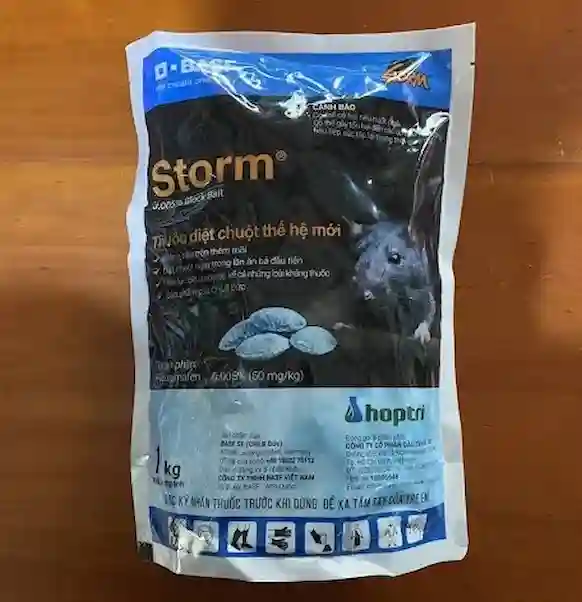 Thuốc diệt chuột Storm 0.005% gói 1kg